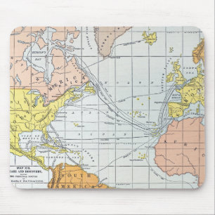 MAP: ATLANTIC VOYAGES MOUSE PAD