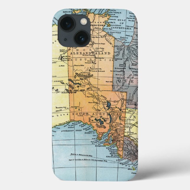 MAP: AUSTRALIA, c1890 Case-Mate iPhone Case (Back)