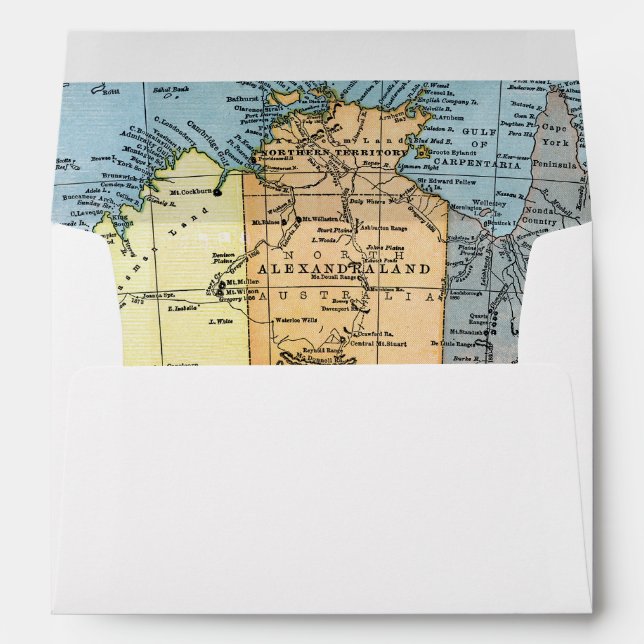 MAP: AUSTRALIA, c1890 Envelopes (Back (Bottom))