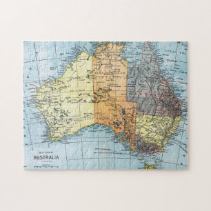 MAP: AUSTRALIA, c1890 Jigsaw Puzzle