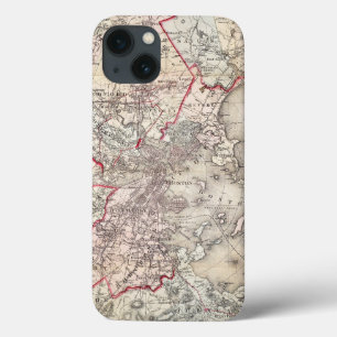 Map: Boston, 1883 iPhone 13 Case