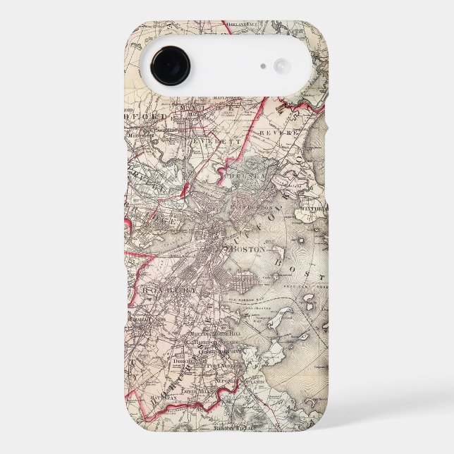 Map: Boston, 1883 Case-Mate Samsung Galaxy Case (Back)