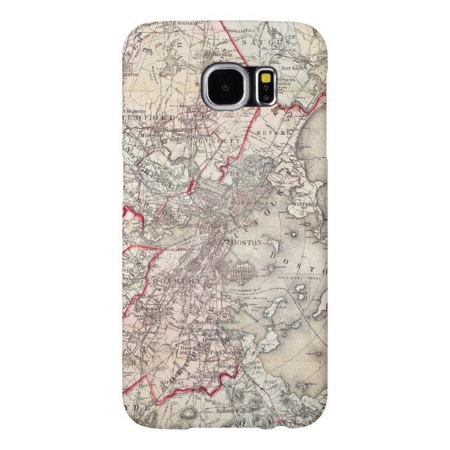 Map: Boston, 1883 Case-Mate Samsung Galaxy Case (Back)