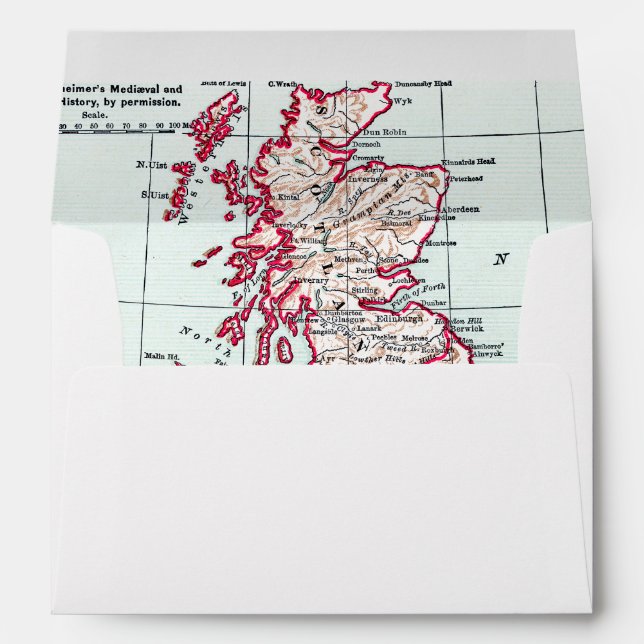 MAP: BRITISH ISLES, c1890 Envelope (Back (Bottom))