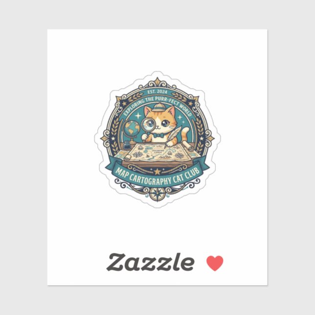 Map Cartography Cat Funny Cat Lover Design - Map C (Sheet)