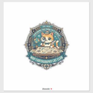 Map Cartography Cat Funny Cat Lover Design - Map C