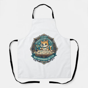 Map Cartography Cat Funny Cat Lover Design - Map C Apron