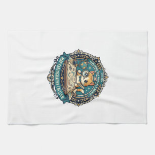 Map Cartography Cat Funny Cat Lover Design - Map C Tea Towel