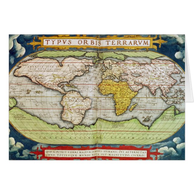 Map charting Sir Francis Drake's (Front Horizontal)