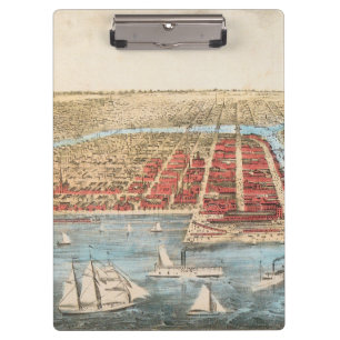 MAP: CHICAGO, c1857 Clipboard