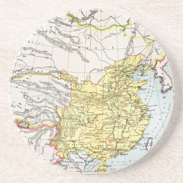 MAP: CHINA, 1910 COASTER (Front)