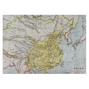 MAP: CHINA, 1910 CUTTING BOARD