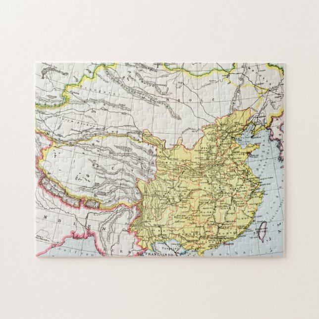 MAP: CHINA, 1910 JIGSAW PUZZLE (Horizontal)