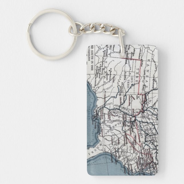 MAP: CIVIL WAR, 1861 KEY RING (Front)