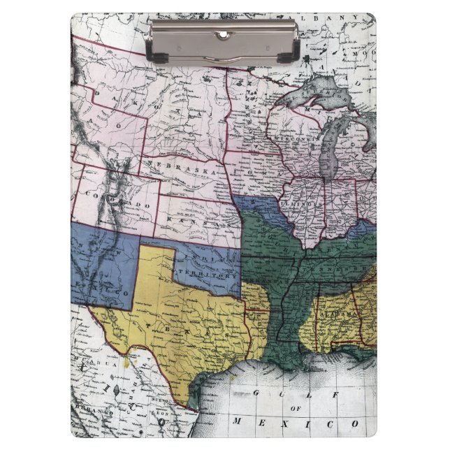 MAP: CIVIL WAR, 1864 CLIPBOARD (Front)