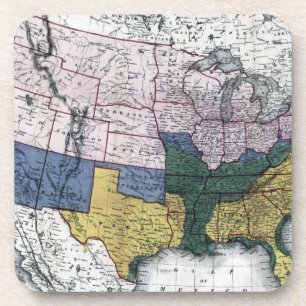 MAP: CIVIL WAR, 1864 COASTER