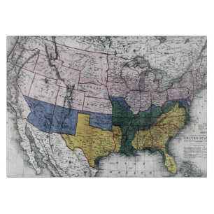 MAP: CIVIL WAR, 1864 CUTTING BOARD
