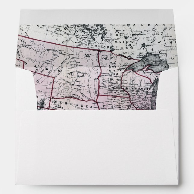 MAP: CIVIL WAR, 1864 ENVELOPE (Back (Bottom))