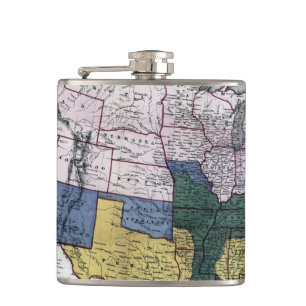MAP: CIVIL WAR, 1864 HIP FLASK