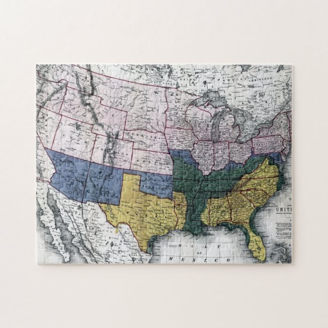 MAP: CIVIL WAR, 1864 JIGSAW PUZZLE (Horizontal)