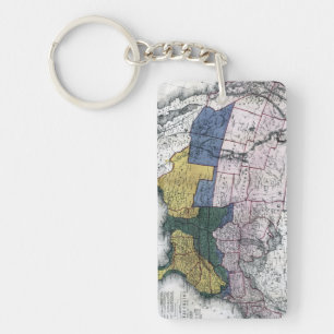 MAP: CIVIL WAR, 1864 KEY RING