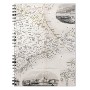 MAP: CRIMEA, c1855 Notebook