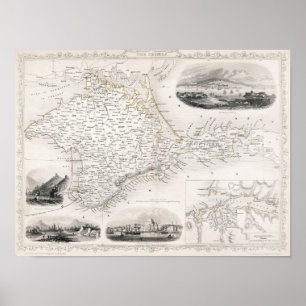 MAP: CRIMEA, c1855 Poster