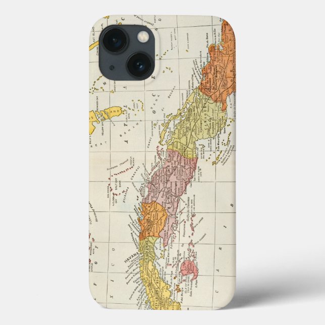 MAP: CUBA, 1900 Case-Mate iPhone CASE (Back)