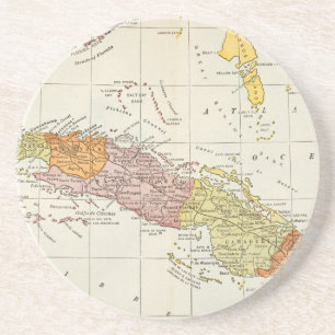 MAP: CUBA, 1900 COASTER