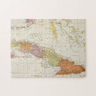 MAP: CUBA, 1900 JIGSAW PUZZLE