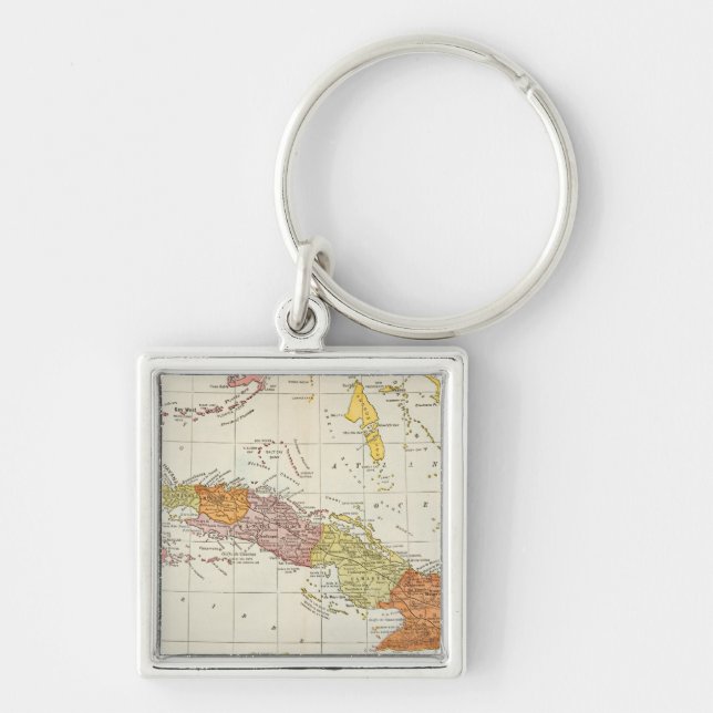 MAP: CUBA, 1900 KEY RING (Front)