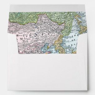 MAP: EAST ASIA, 1907 ENVELOPES