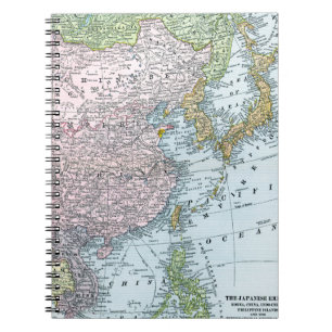 MAP: EAST ASIA, 1907 NOTEBOOK