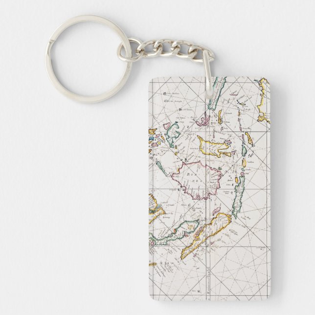 MAP: EAST INDIES, 1670 KEY RING (Front)