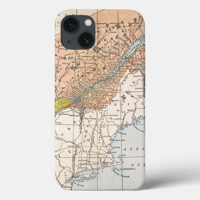 MAP: EASTERN CANADA Case-Mate iPhone CASE (Back)