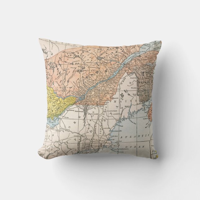 MAP: EASTERN CANADA CUSHION (Front)