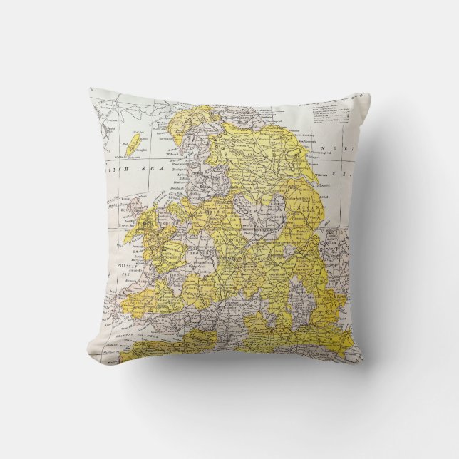 MAP: ENGLAND & WALES CUSHION (Front)