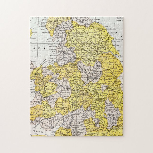 MAP: ENGLAND & WALES JIGSAW PUZZLE (Vertical)