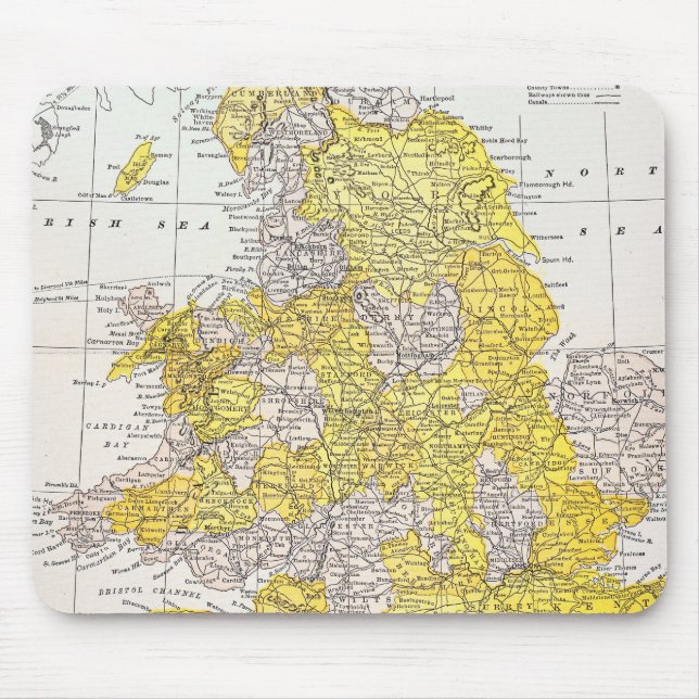 MAP: ENGLAND & WALES MOUSE PAD (Front)