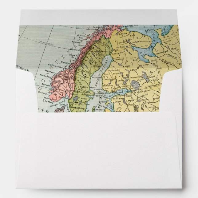 MAP: EUROPE, 1885 ENVELOPE (Back (Bottom))