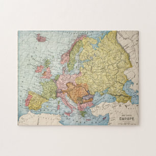 MAP: EUROPE, 1885 JIGSAW PUZZLE