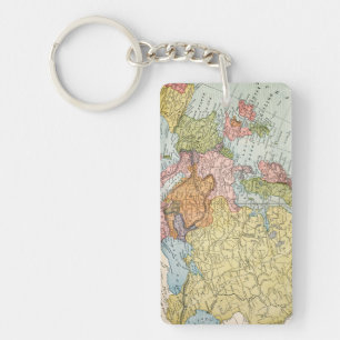 MAP: EUROPE, 1885 KEY RING
