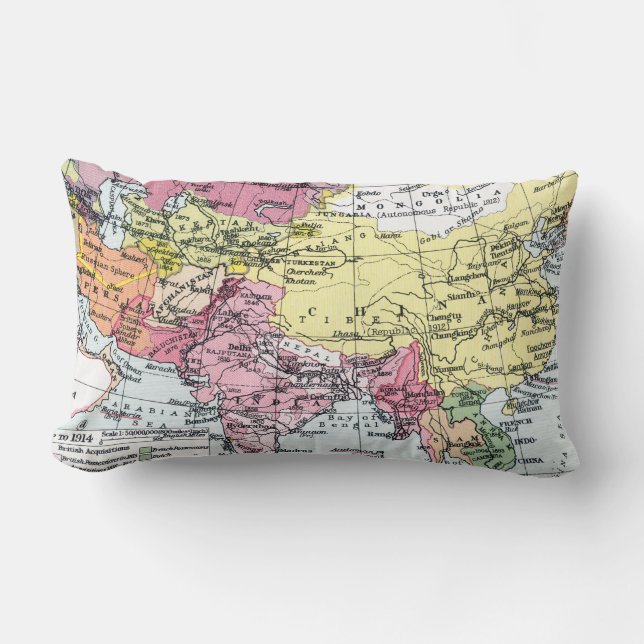 MAP: EUROPE IN ASIA LUMBAR CUSHION (Front)