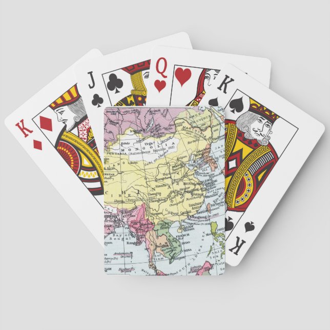 MAP: EUROPE IN ASIA PLAYING CARDS (Back)
