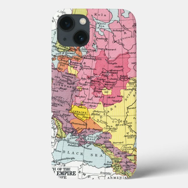 MAP: EXPANSION OF RUSSIA Case-Mate iPhone CASE (Back)