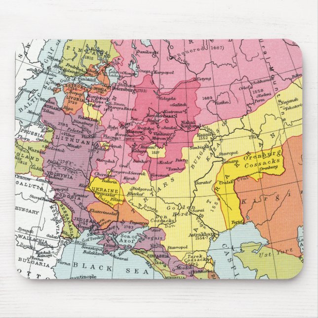 MAP: EXPANSION OF RUSSIA MOUSE PAD (Front)