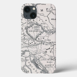 MAP: GERMANY AND AUSTRIA iPhone 13 CASE