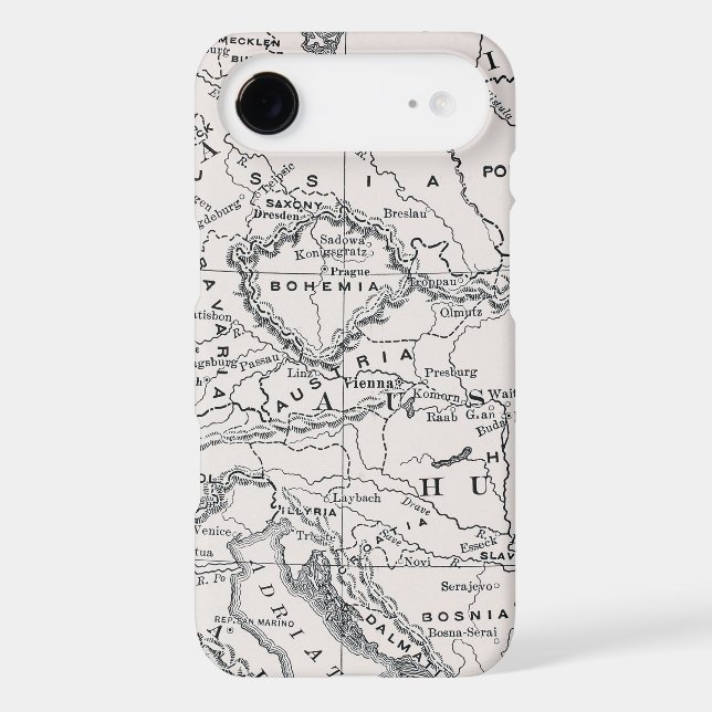 MAP: GERMANY AND AUSTRIA Case-Mate SAMSUNG GALAXY CASE (Back)