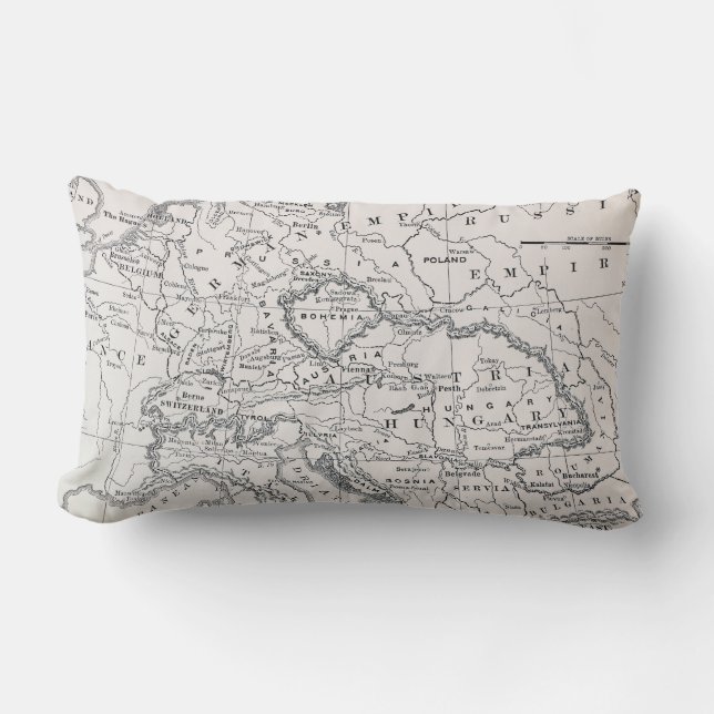 MAP: GERMANY AND AUSTRIA LUMBAR CUSHION (Front)