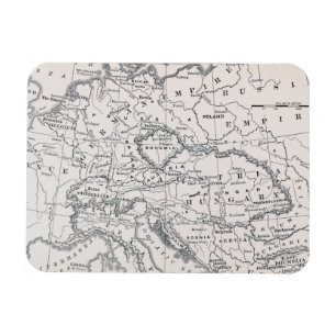 MAP: GERMANY AND AUSTRIA MAGNET